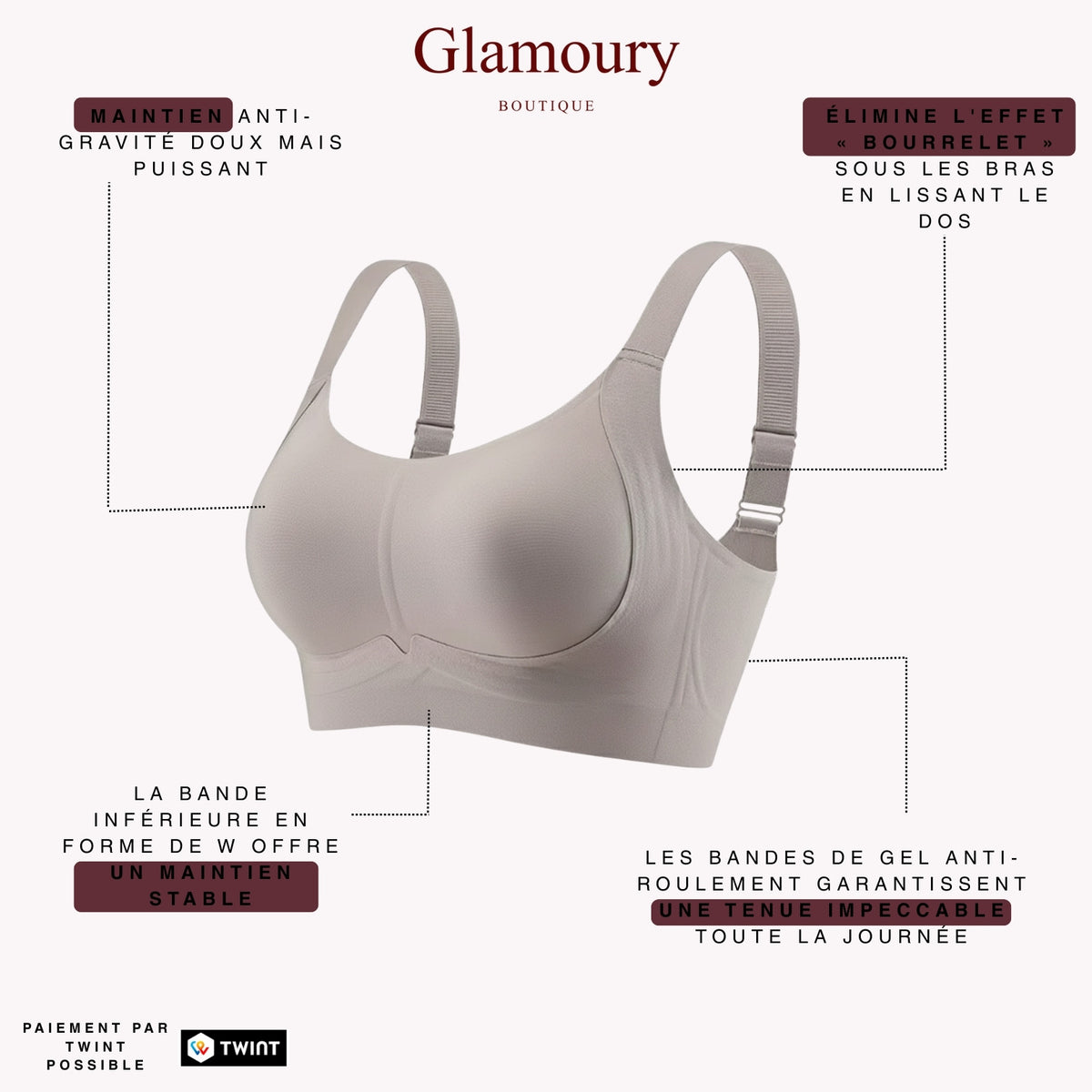 Soutien-gorge Glamoury maintien parfait & confort